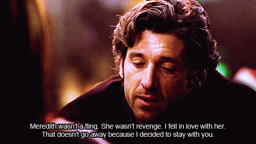 When Derek Gushes About Meredith and She Isn't Even Around