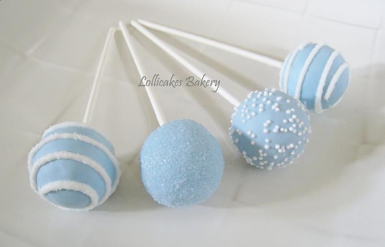 Blue Baby Shower Cake Pops