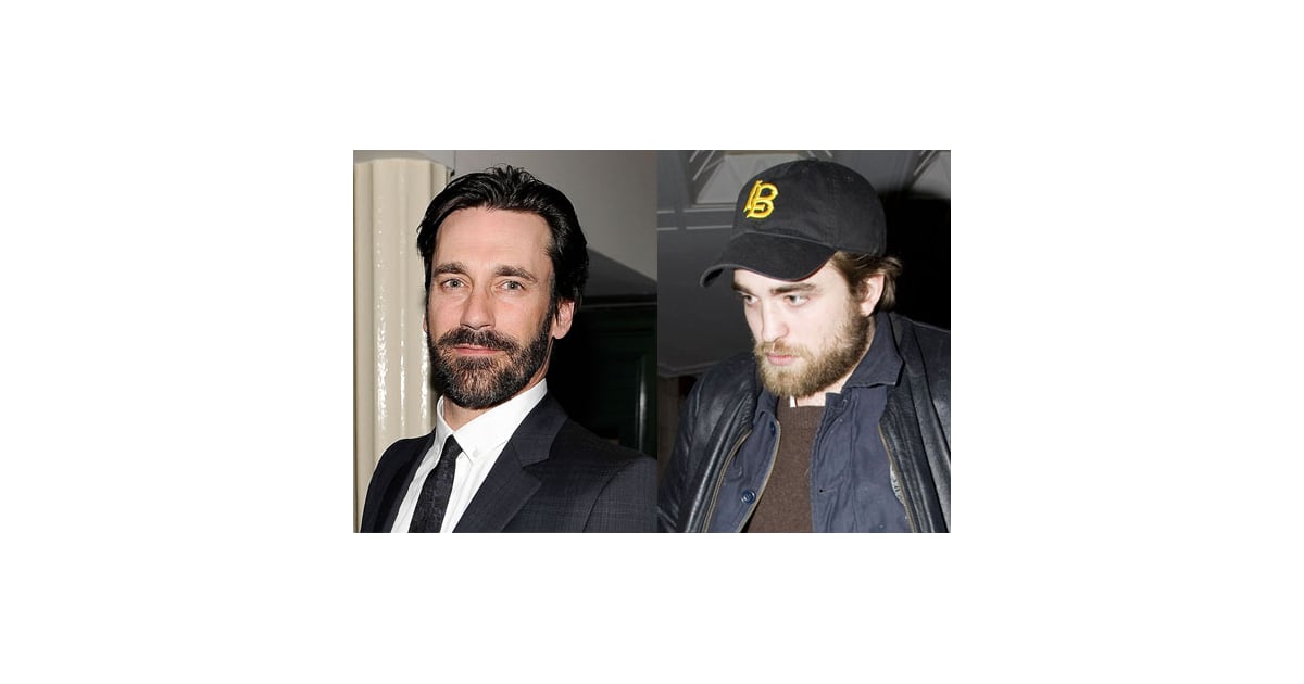 Who Looks Hotter With A Beard Robert Pattinson Or Jon Hamm Popsugar