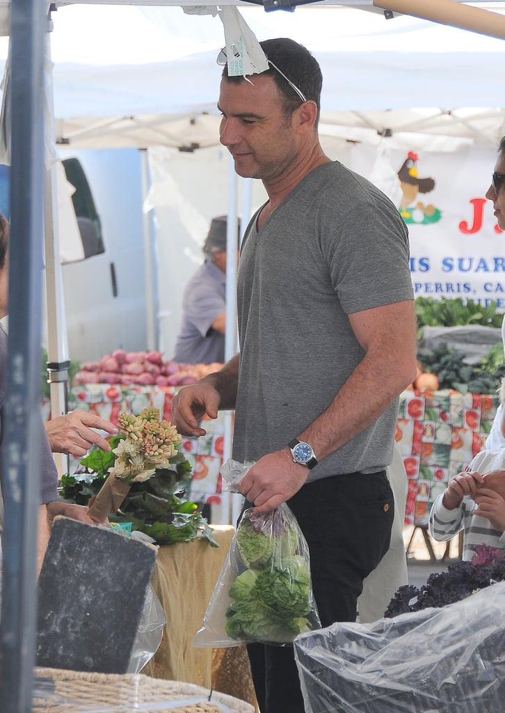 Get you a man who looks at you the way Liev looks at the farmers market.