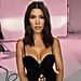 Kourtney Kardashian's Black Lace-Up Top