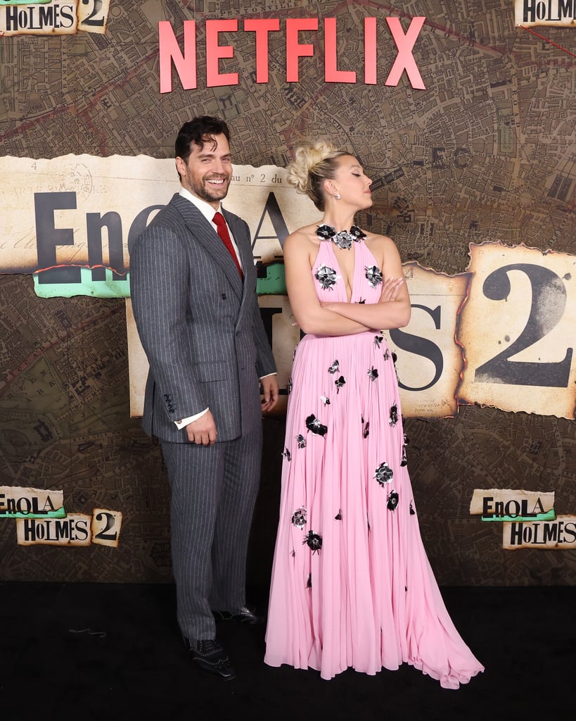 Millie Bobby Brown and Henry Cavill at the "Enola Holmes 2" Premiere