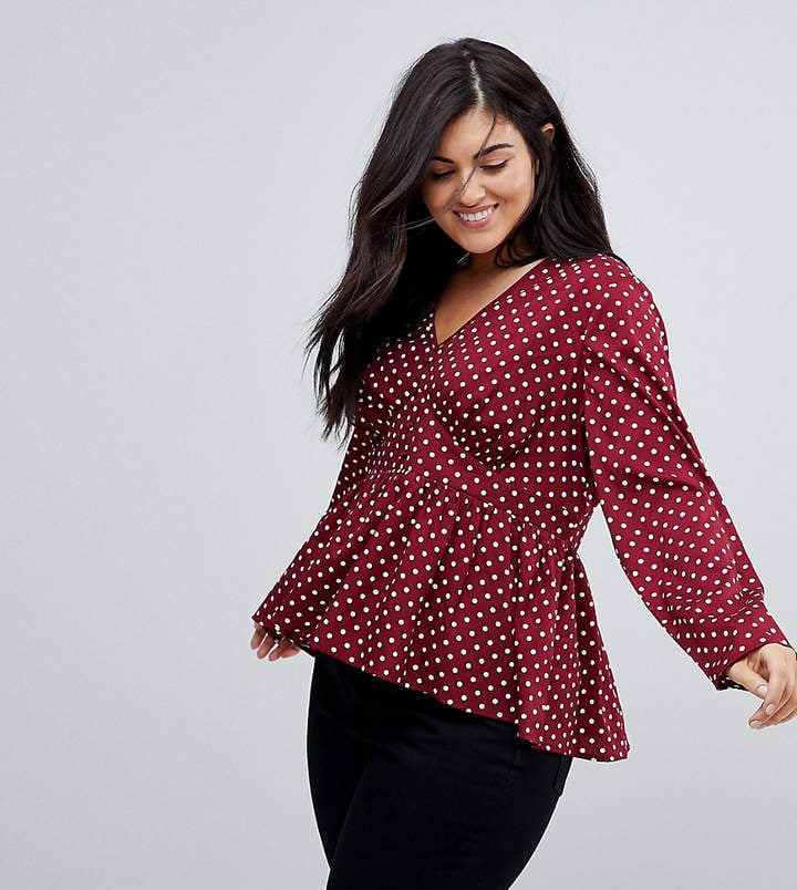 Influence Plus Polka Dot Blouse