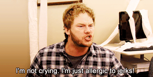 You regularly drop Andy Dwyer quotes into conversation.