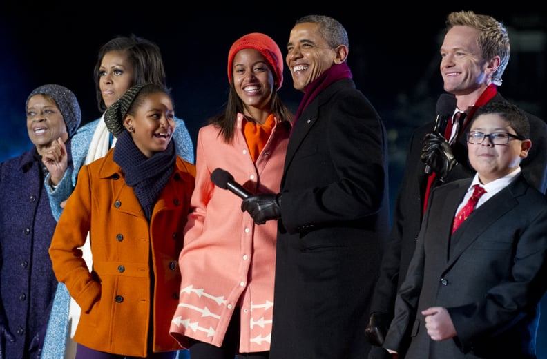 She's Got a Burnt Orange Peacoat to Coordinate With Malia