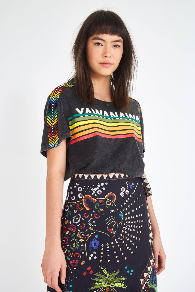 Farm Rio Yawanawa Beaded T-Shirt