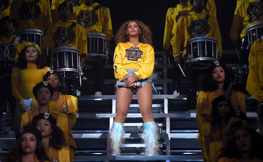 Last year, Beyoncé commanded the stage with an incredible performance at Coachella, dazzling the crowd with a bevy of hits including "Formation," "Sorry," "Crazy in Love," and "Drunk in Love." And now, she's taking us behind the scenes of the iconic performance through her Netflix documentary Homecoming and an accompanying album, Homecoming: The Live Album.
In 2018, Beyoncé made history as Coachella's first black female headliner, and her two-hour-long performance paid homage to HBCU traditions, marching bands, probates, and step competitions. The singer wore not one, but five custom Balmain designs during her set. As you get ready to watch the documentary (or rewatch for the second time), relive every moment from Beyoncé's Coachella performance in photos here.

    Related:

            
            
                                    
                            

            Good Luck Keeping Up With All These Fun Snaps of Stars at Coachella!