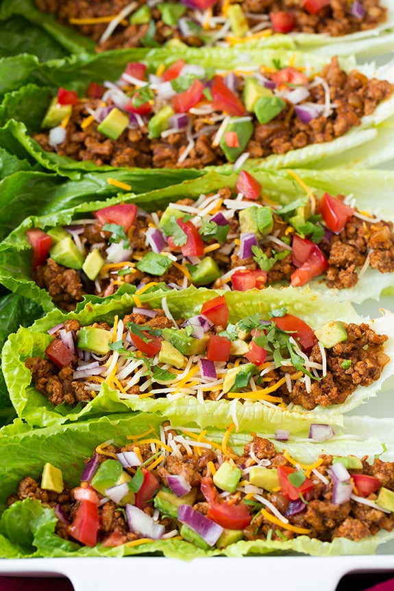 Turkey Taco Lettuce Wraps