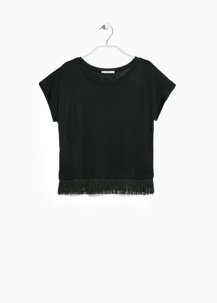 Mango Fringed T-Shirt ($45)