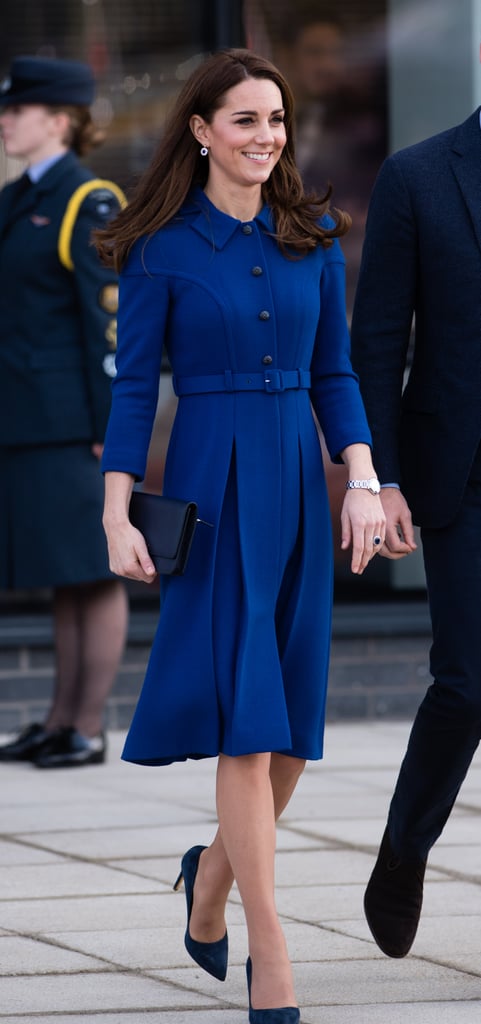 Nov. 2018 | Kate Middleton Wearing Blue Coats | POPSUGAR Fashion Photo 6