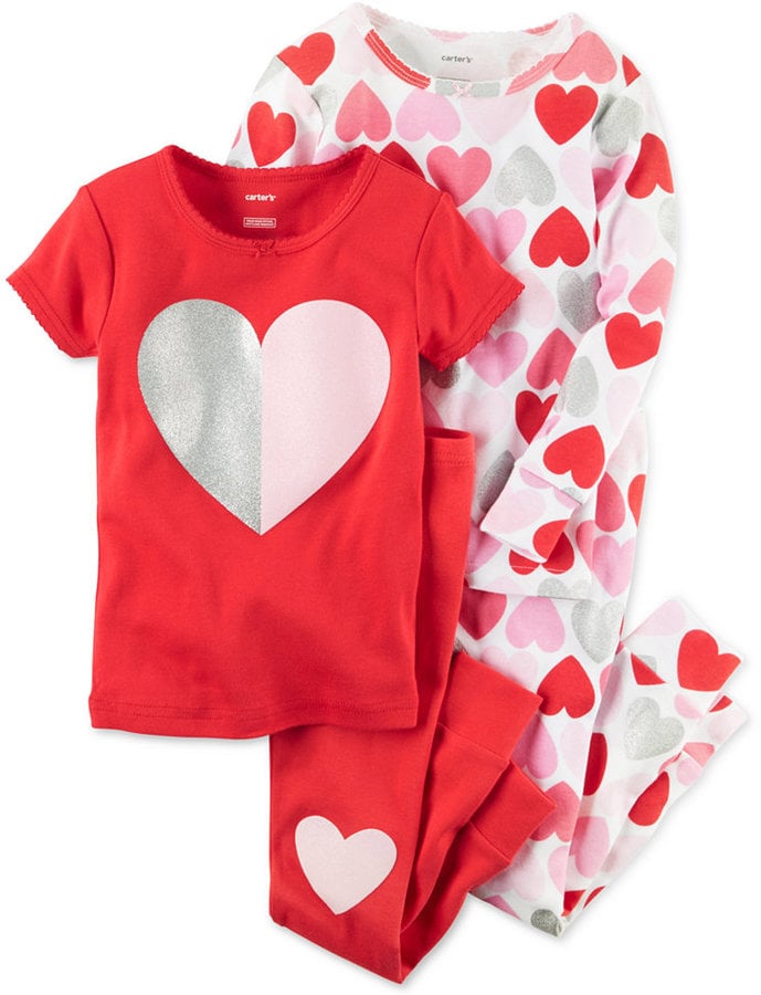 Toddler Girl Valentine's Day Pajamas Trendy Kids Valentines Pjs so