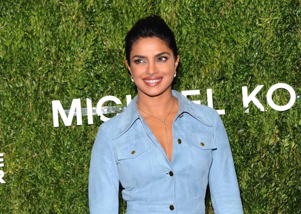 Priyanka Chopra's Suede Michael Kors Dress October 2018