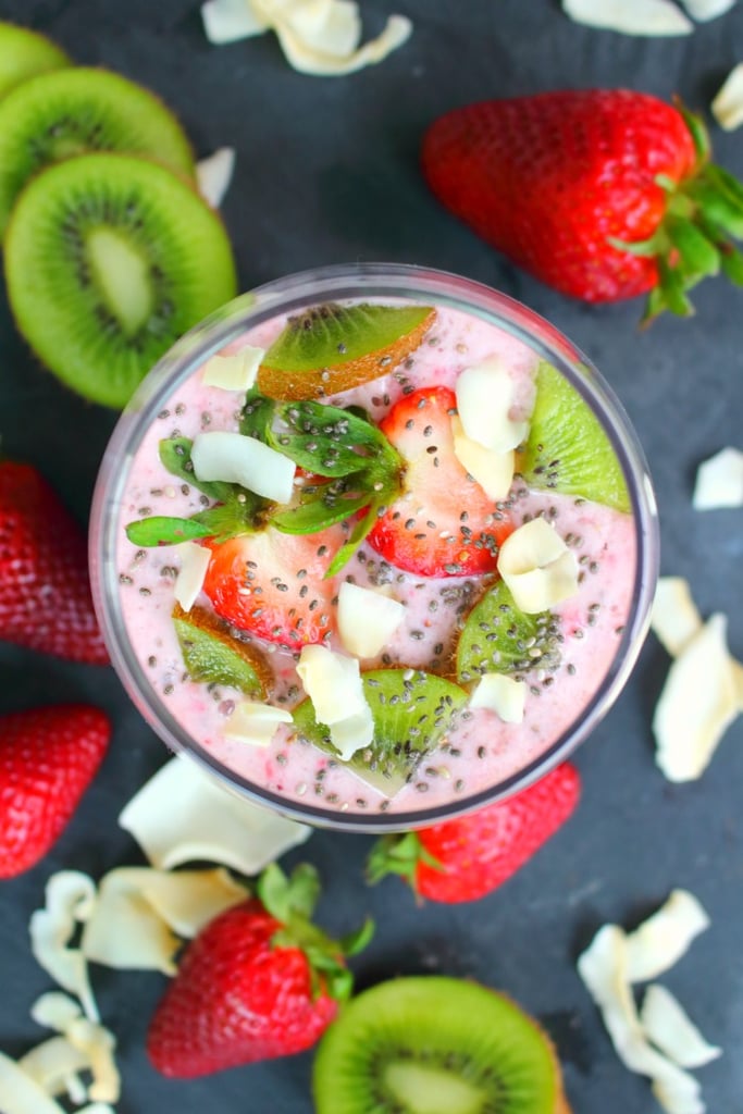Strawberry Kiwi Smoothie Strawberry Smoothie Recipes POPSUGAR Food