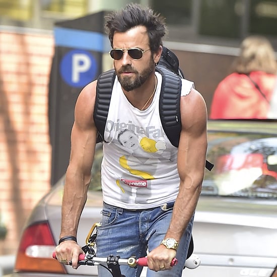 Justin Theroux Riding His Bike in NYC June 2016