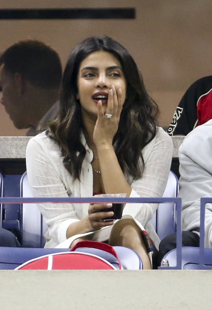 Priyanka Chopra's White Dress With Nick Jonas at US Open