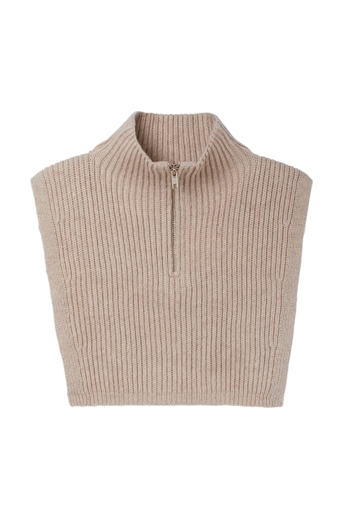 Knit Collar With Zipper