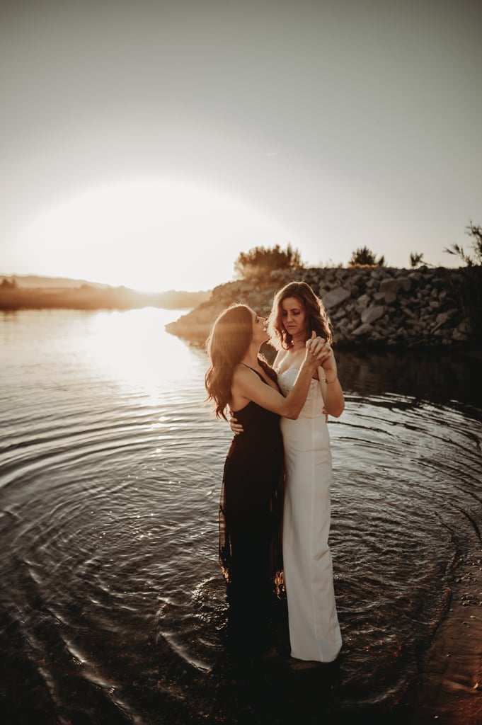 Sexy River Beach Engagement Photo Shoot