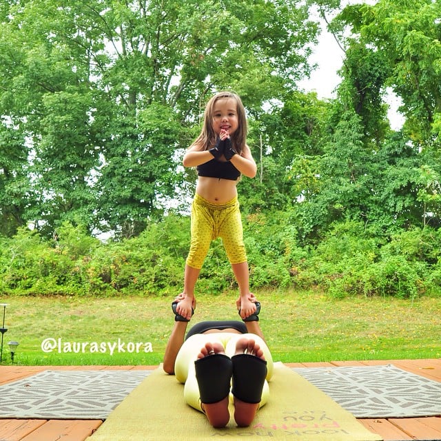 Mom and Daughter Yoga Photos