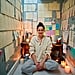 We Can't Get Enough of Drew Barrymore's Meditation-Room Wallpaper;  Here's Where to Buy It