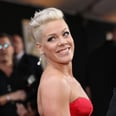 Pink Wows in a High-Cut Swimsuit With a Totally Open Back