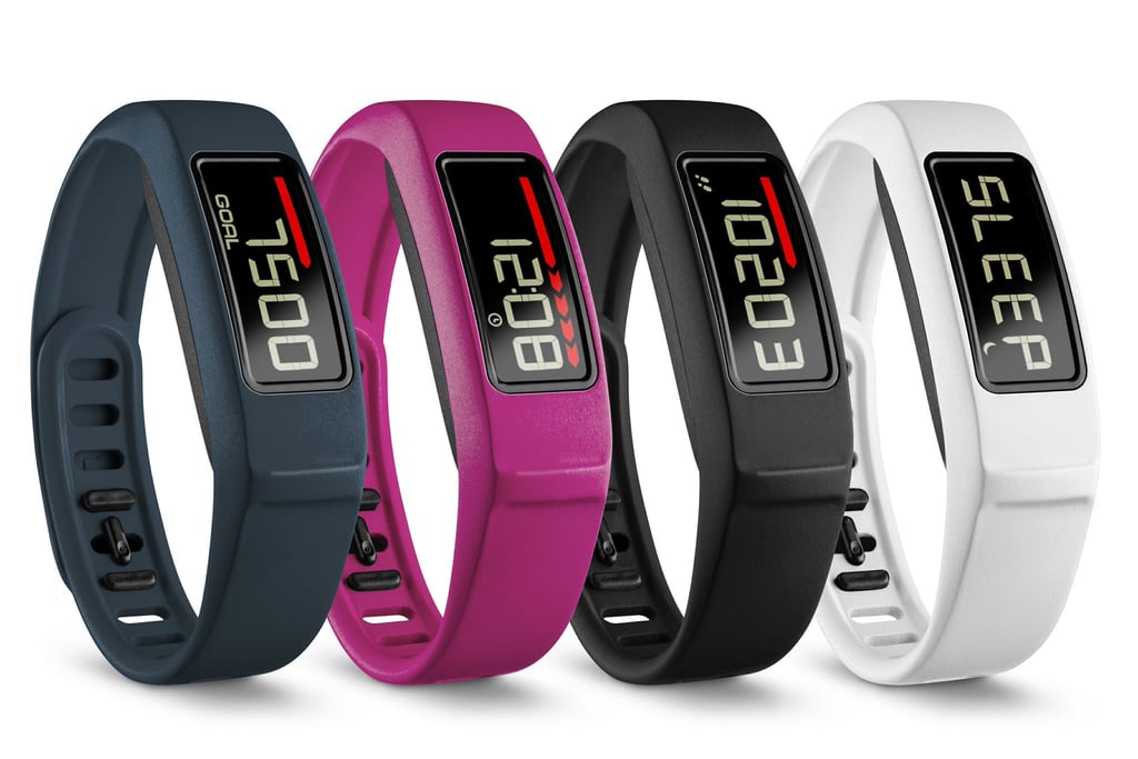 The new Garmin vivofit2 ($130) comes in navy, pink, black, or white.