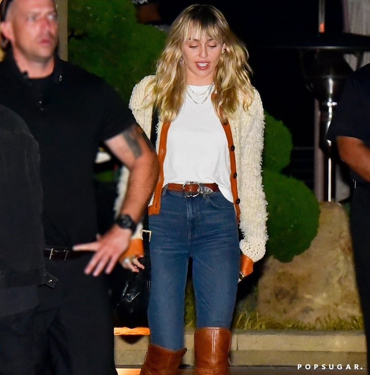 Miley Cyrus's Sexy Leather Riding Boots 