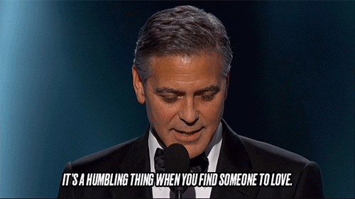 George Clooney got all Hallmark about his wife, Amal.