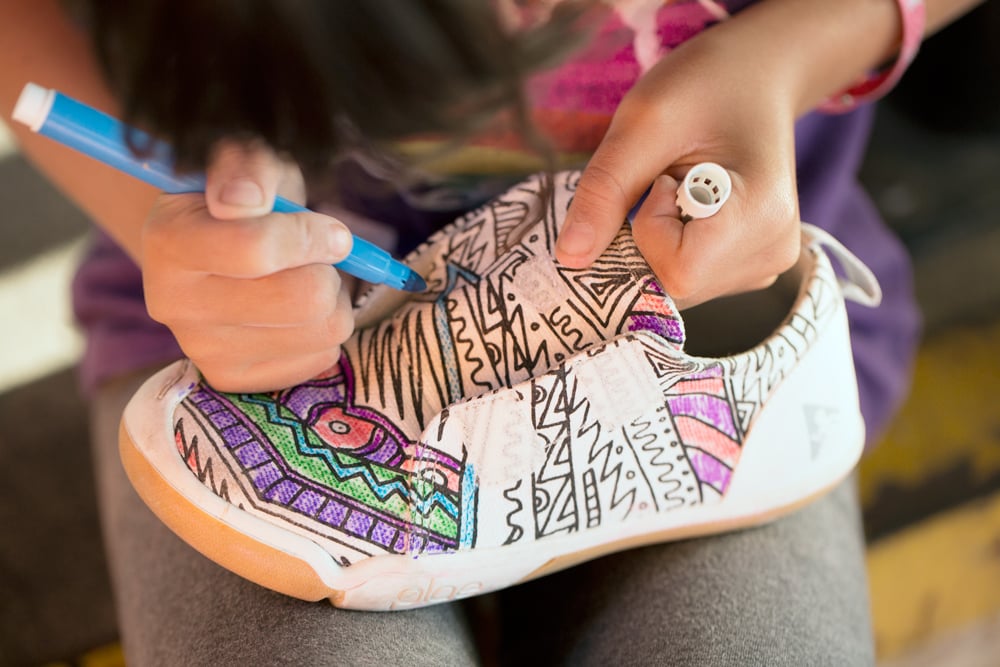 Art of PLAE Shoe Collaboration