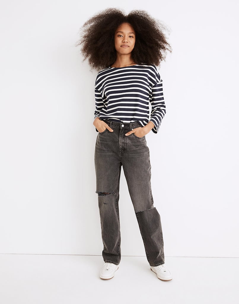 Madewell Baggy Straight Jeans in Cavell Wash