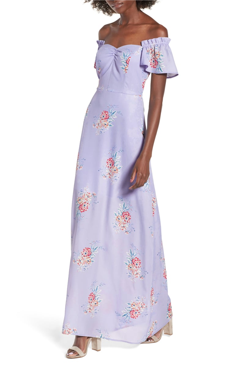 Socialite Off-the-Shoulder Maxi Dress