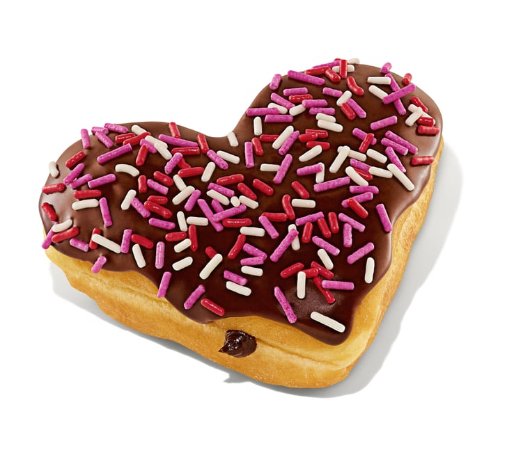 Dunkin' Valentine's Day Brownie Batter HeartShaped Donut See Dunkin