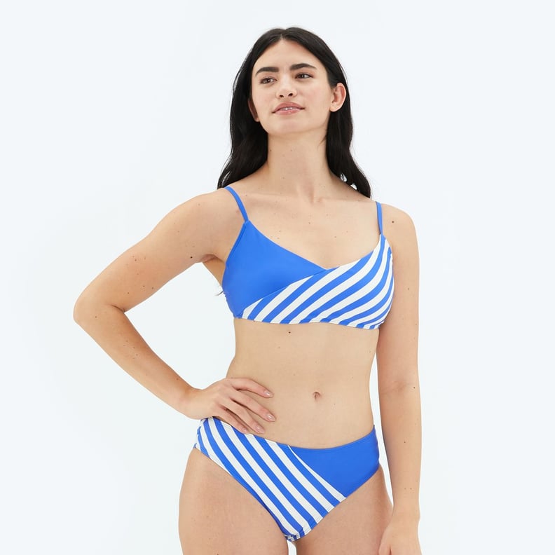 Summersalt Marina Bikini Top and Diagonal Mid Rise Bottom