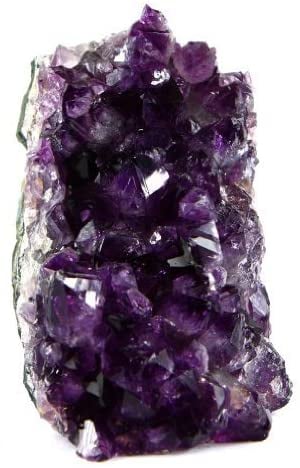 水晶的盟友:天然紫水晶石英晶体集群
