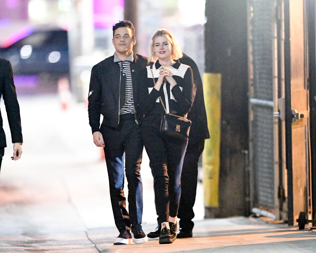 Rami Malek and Lucy Boynton Matching Outfits January 2019