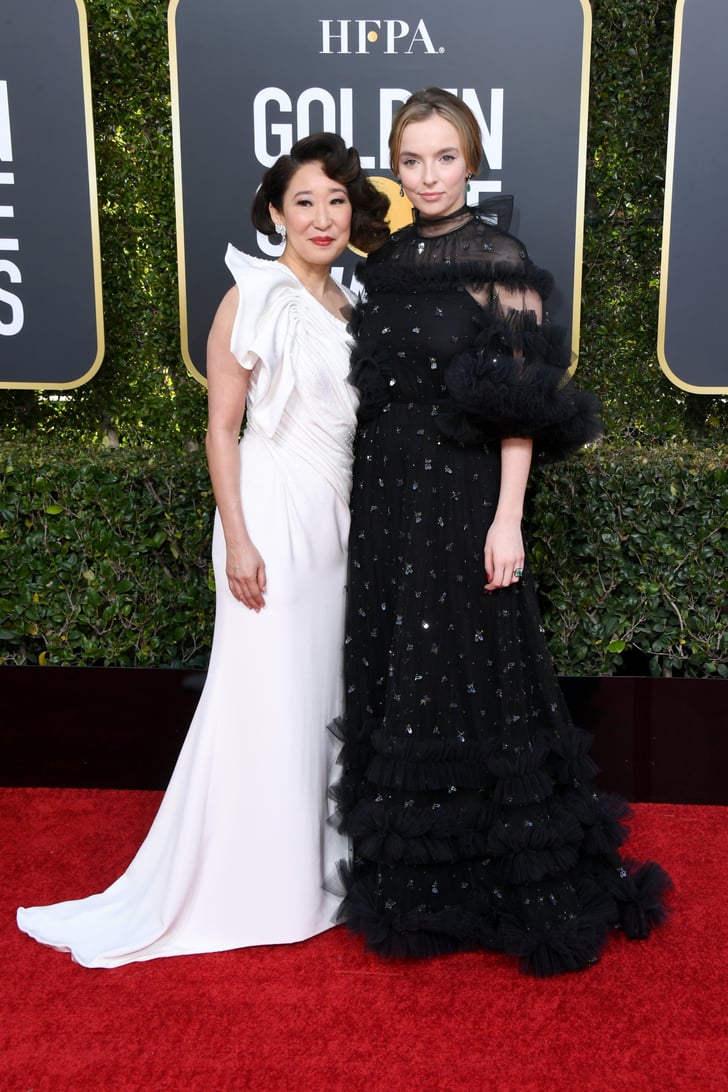 Sandra Oh and Jodie Comer at 2019 Golden Globes | POPSUGAR ...