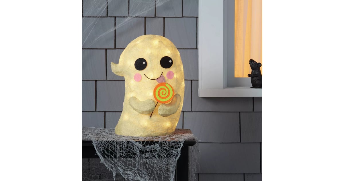 Target Ghost With Lollipop Incandescent Sisal Light Up Halloween Decor