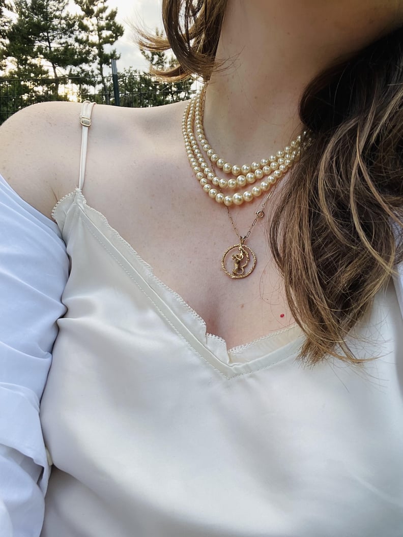 Favorite Thrifted Find: Gold-Chain Mermaid Pendant