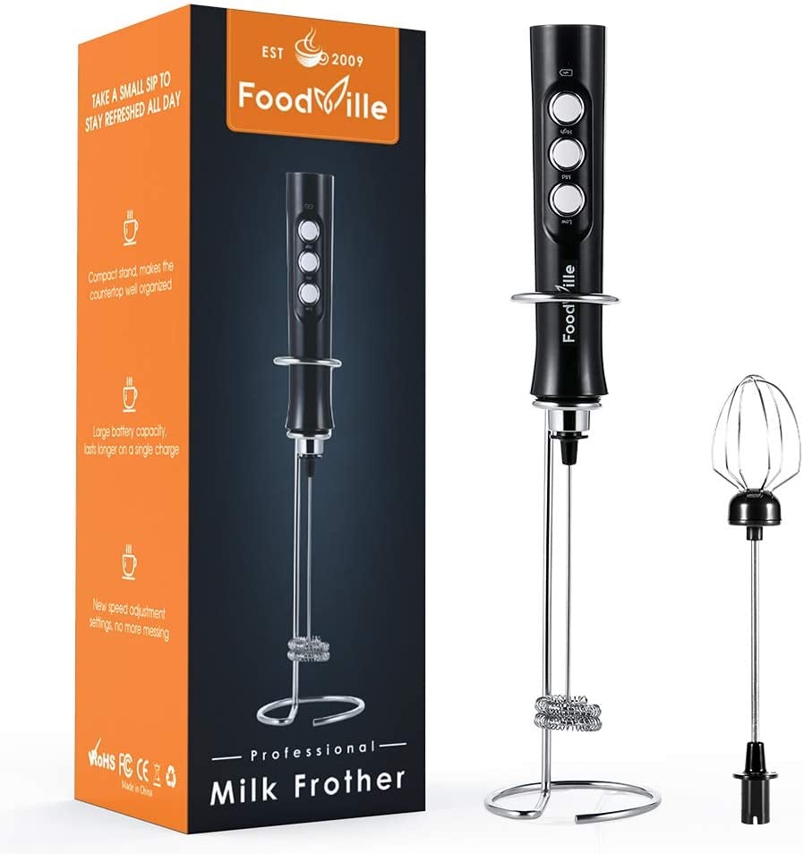 FoodVille MF02  Handheld Rechargeable Milk Frother