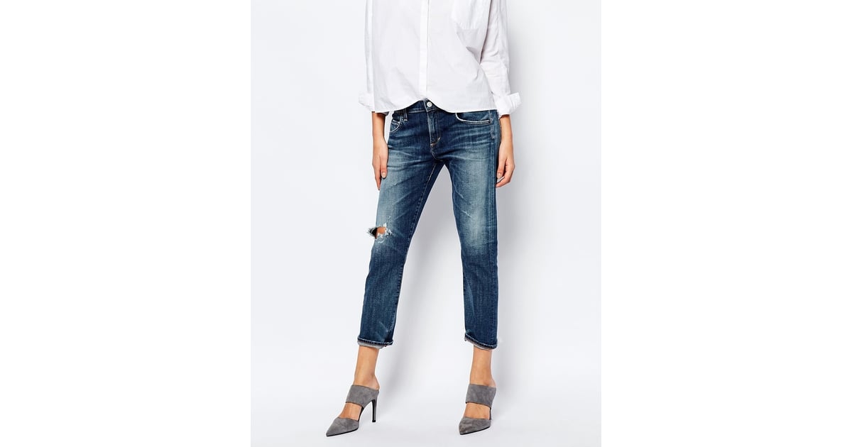 A Gold E 'Isabel' Slim Cropped 