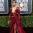 Halle Berry's Sexy Golden Globes Dress Has So Many Sheer Panels, We've Lost Count