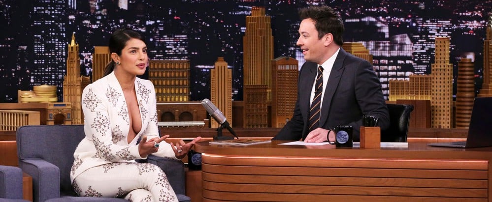 Priyanka Chopra's Sexy Plunging Pantsuit Is Enough to Make You Turn the Thermostat Down