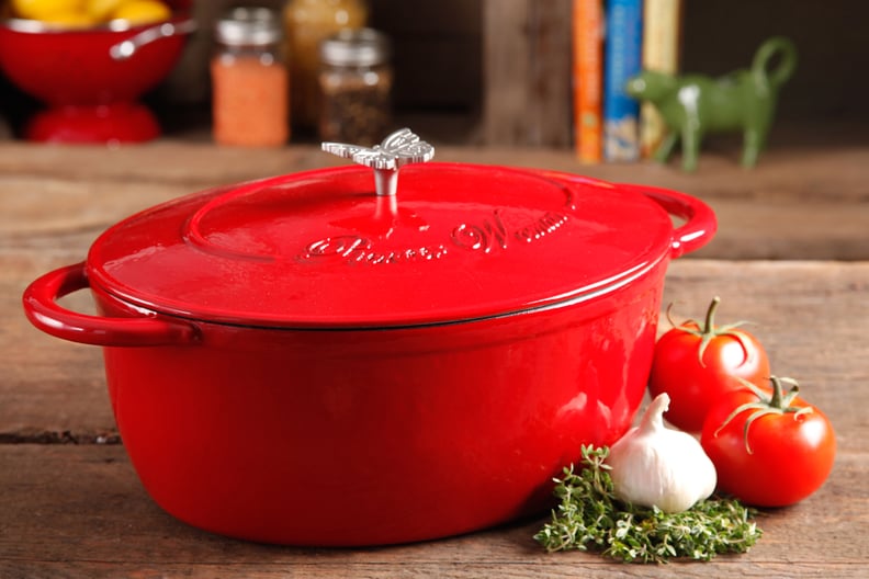 Cast-Iron Seven-Quart Dutch Oven With Butterfly Knob