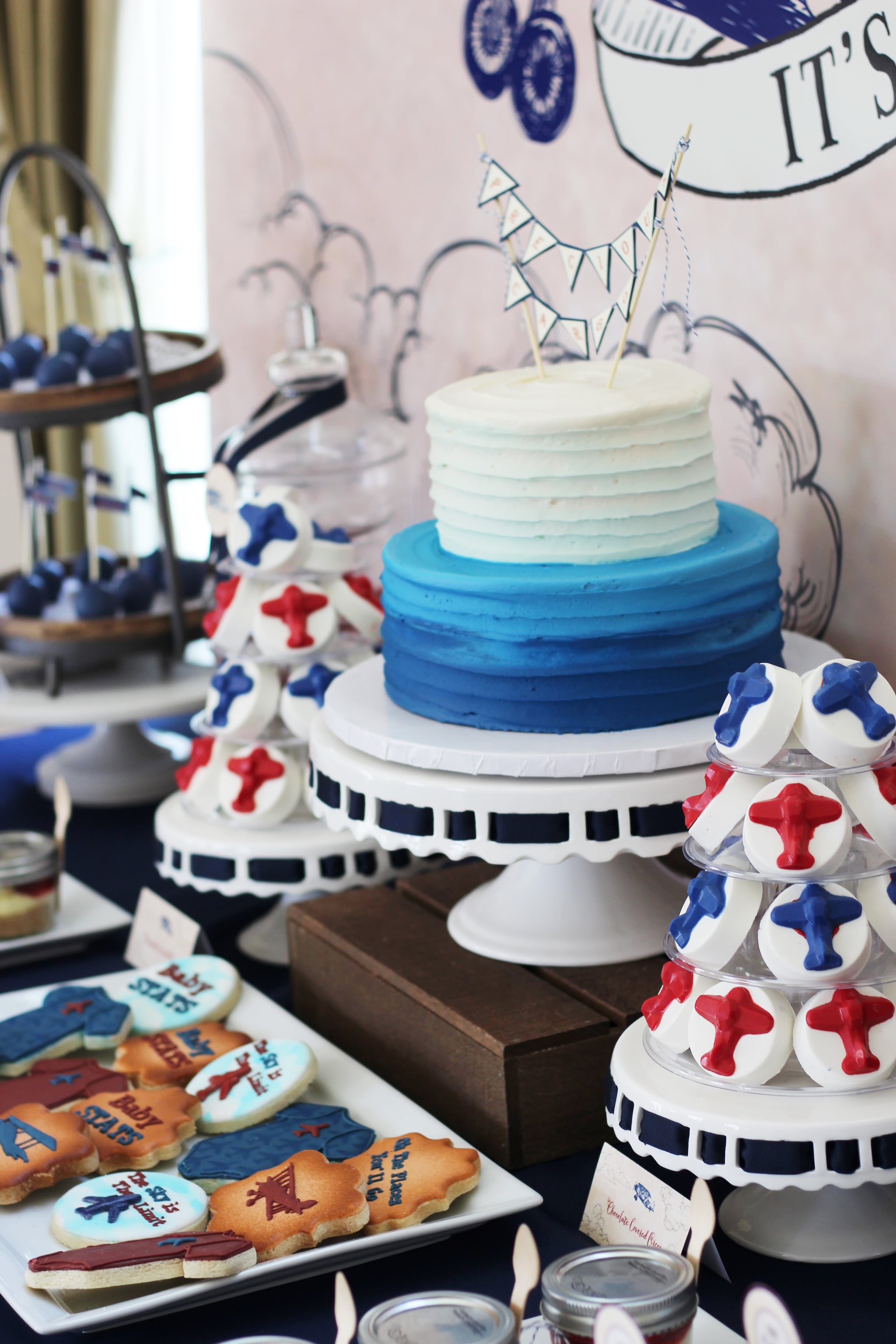 Vintage Airplane Baby Shower Popsugar Family