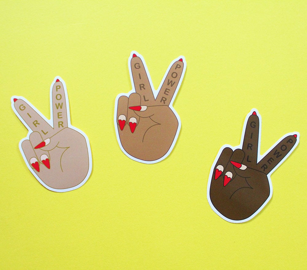 Girl Power Vinyl Stickers ($1)