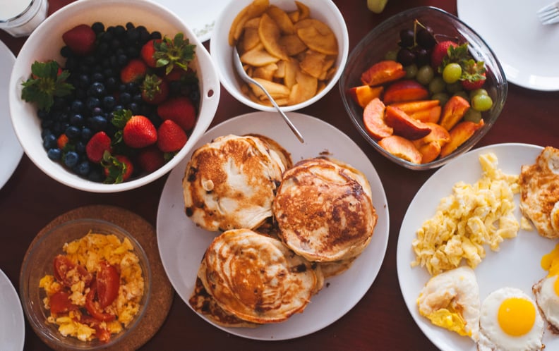 Making breakfast with people you love.