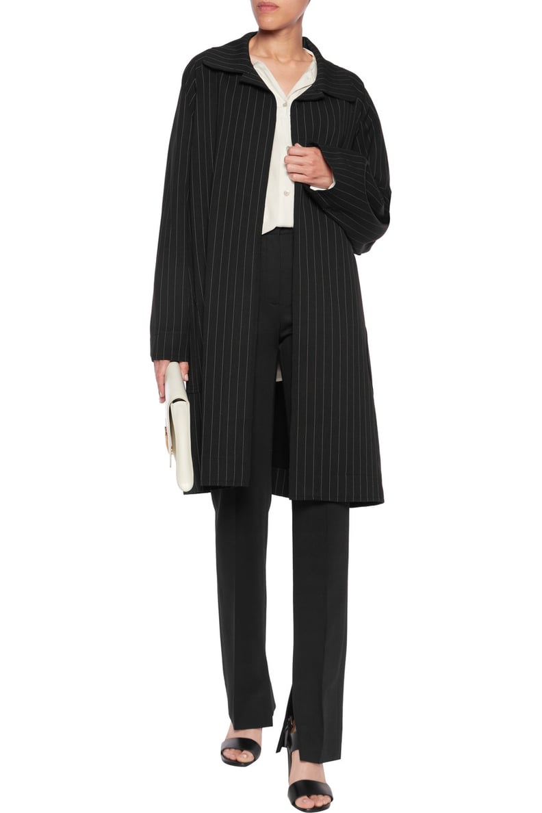 Norma Kamali Pinstriped Coat