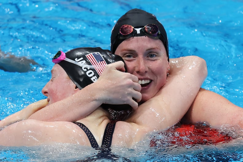 2021 Olympics: Team USA's Lydia Jacoby & Lilly King's Warm Hug After Getting Medal Winning Results