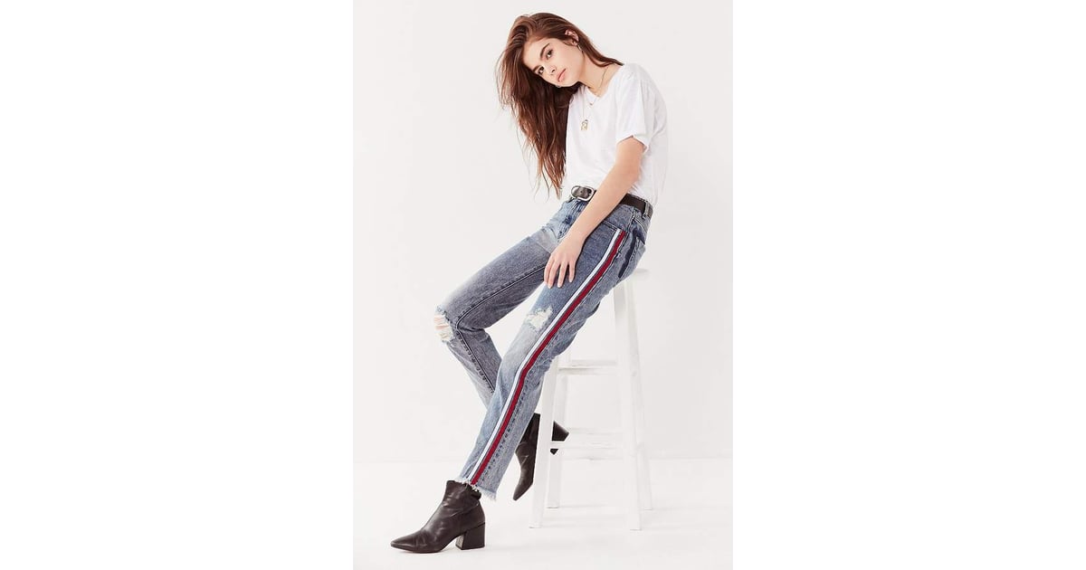 jean with side stripe