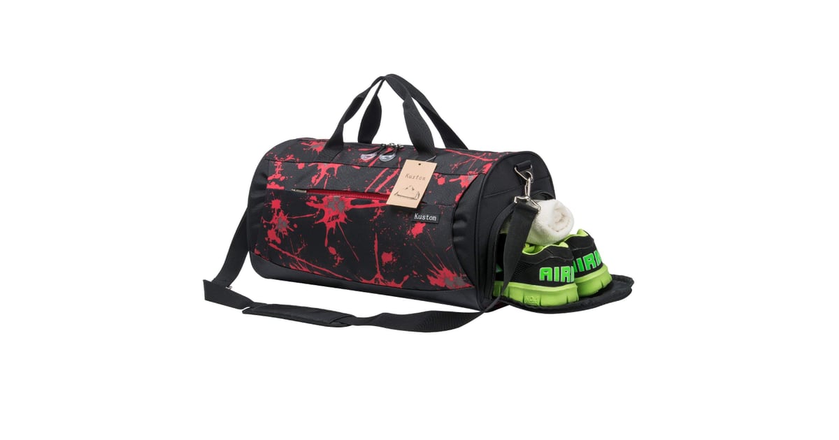 Kuston Sports Gym Bag with Shoes Compartment Travel Duffel Bag for Men and Women 