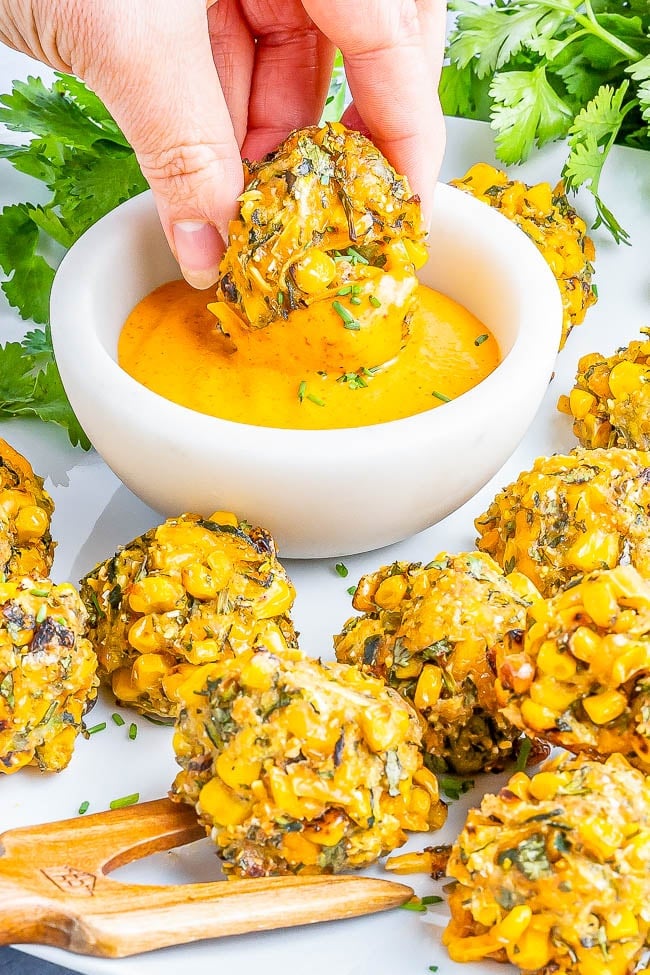Healthy Air-Fryer Recipe: Baked Zucchini Corn Poppers